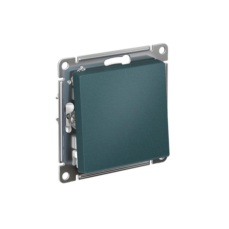 выключатель 1-кл. сп atlasdesign 10а ip20 (сх. 1) 10ax с самовозвратом механизм изумруд se atn000815 от BTSprom.by