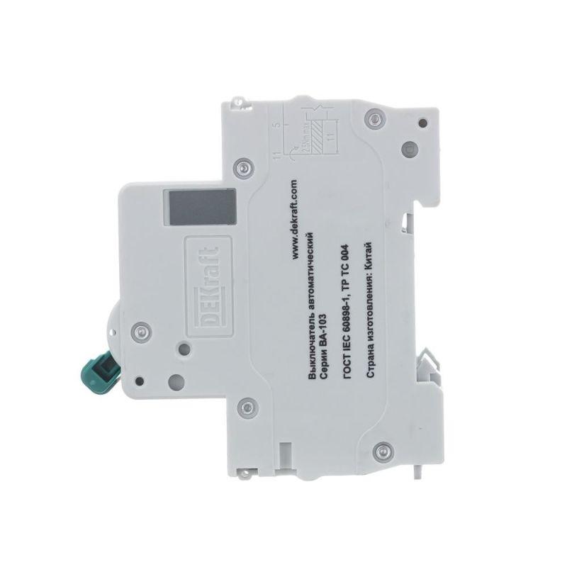  Выключатель автоматический модульный 3п C 25А 6кА ВА-103 DEKraft 12307DEK фото в каталоге от BTSprom.by