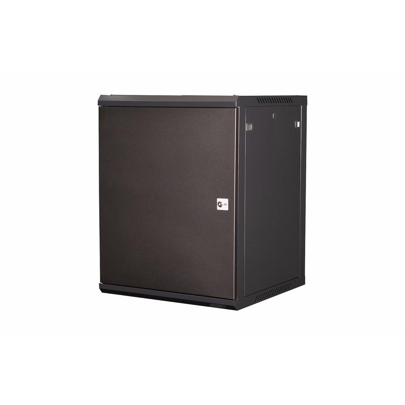 шкаф телекоммуникационный настен. 19дюйм 15u 769х600х600мм дверь метал. черн. datarex dr-644101 от BTSprom.by