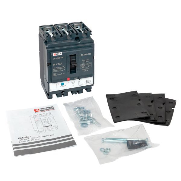  Выключатель автоматический 3п 100/20А 36кА ВА-99C Compact NS PROxima EKF mccb99C-100-20 фото в каталоге от BTSprom.by