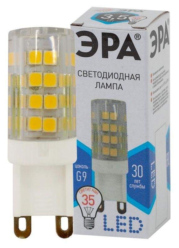 лампа светодиодная jcd-3.5w-220v-corn ceramics-840-g9 280лм эра б0027862 от BTSprom.by