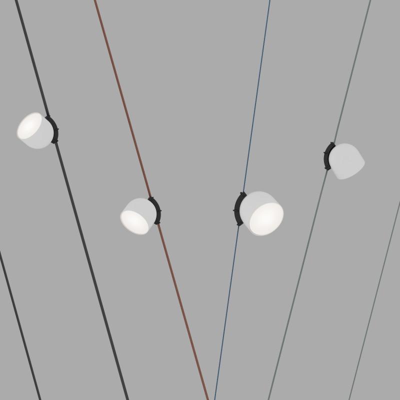  Светильник для трека-ремня Belty Spot 12Вт 4000К IP20 48В DC 100х107мм RA90 120град. поворотн. со светодиодом алюм. бел. с черн. DENKIRS 723152 фото в каталоге от BTSprom.by