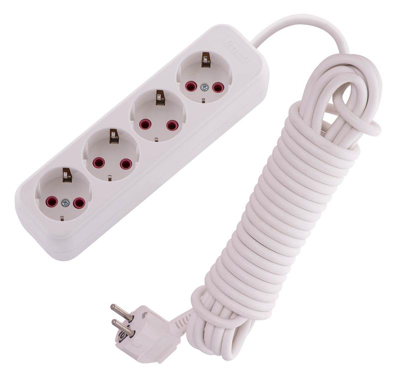 удлинитель 4х7м с заземл. 16а ip20 lila lezard 720-0407-401 от BTSprom.by