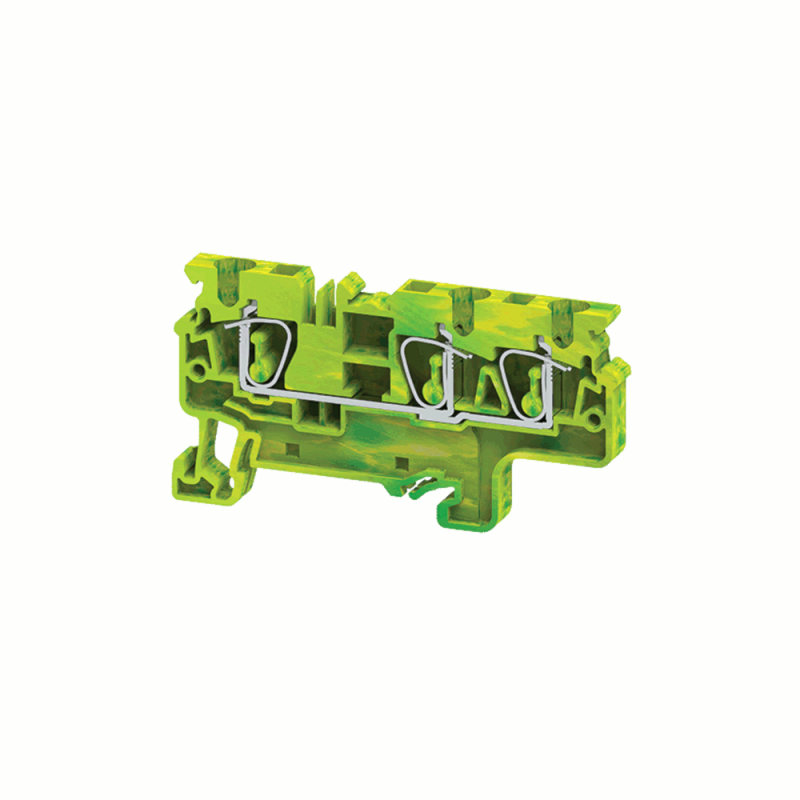 клемма заземляющая пружинная opticlip cxg-4-triplet-pe-i-(0.2-4)-pen кэаз 331829 от BTSprom.by