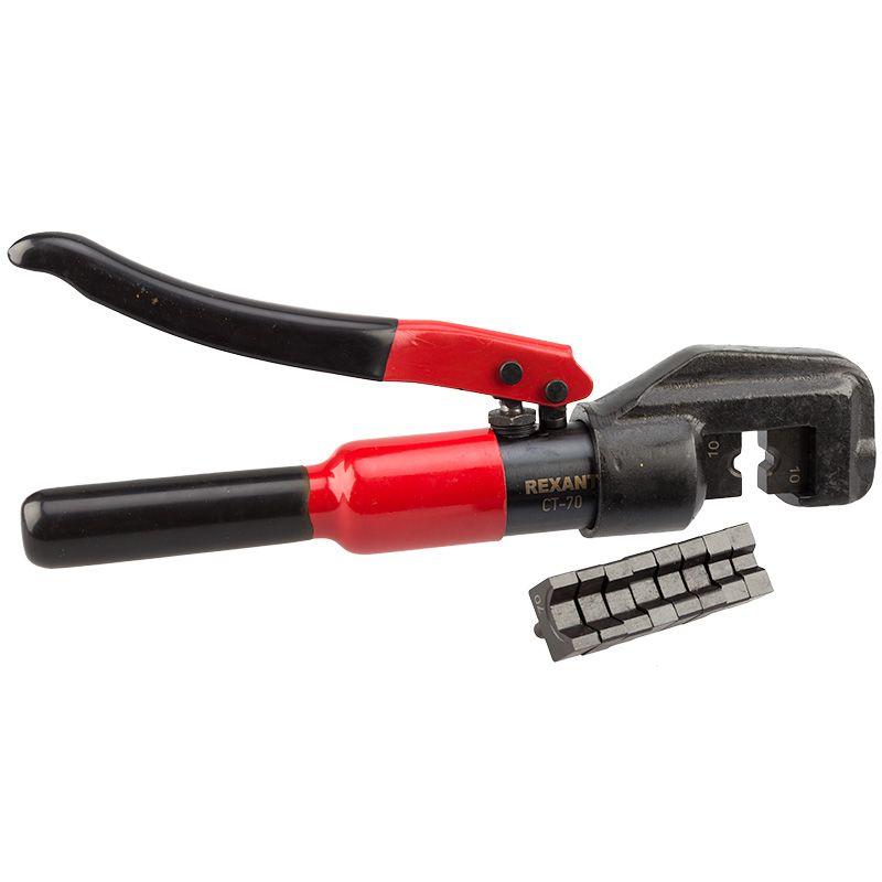  Пресс гидравлический CT-70 для наконечников 4-70кв.мм Rexant 12-3061 фото в каталоге от BTSprom.by