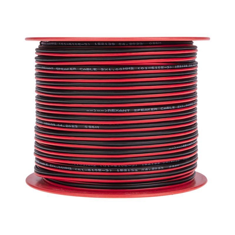  Кабель Stereo 2х1.0 Red/Black 100м (м) Rexant 01-6105-3 фото в каталоге от BTSprom.by