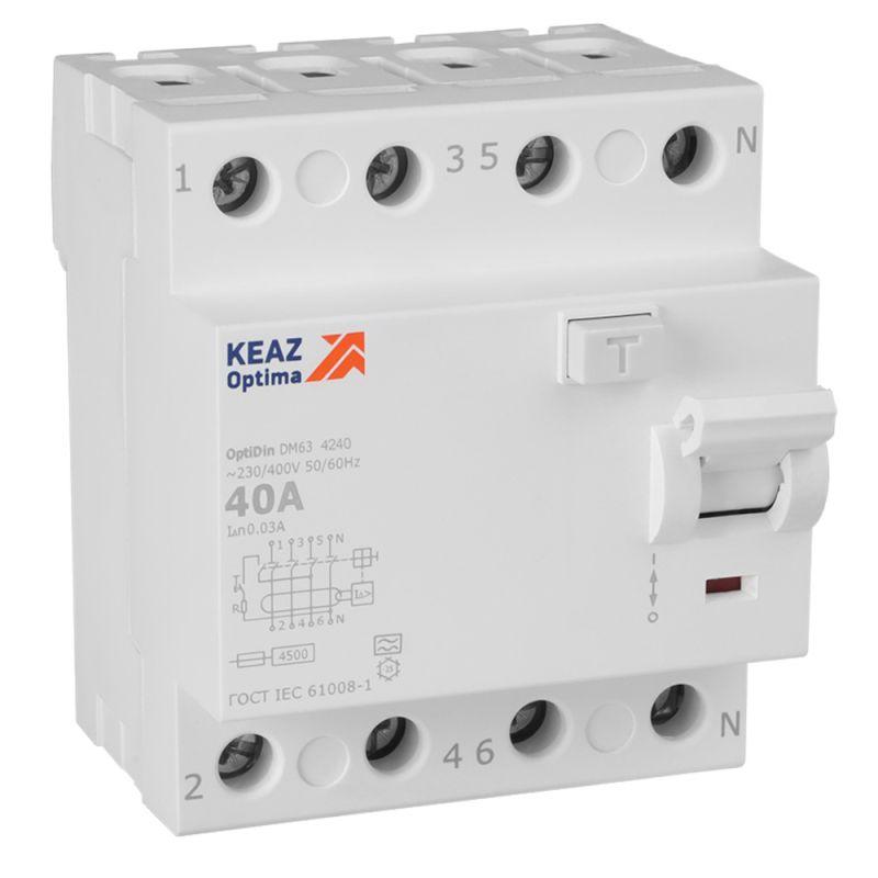 выключатель дифференциального тока (узо) 4п 40а 30ма тип a 4.5ка optidin dm63-4240 ухл4 кэаз 343916 от BTSprom.by выключатель дифференциального тока (узо) 4п 40а 30ма тип a 4.5ка optidin dm63-4240 ухл4 кэаз 343916 от BTSprom.by