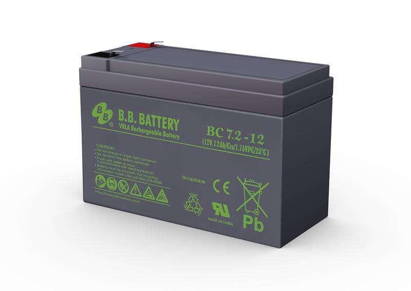 аккумулятор 12в 7.2а.ч bc 7.2-12 b.b. battery от BTSprom.by