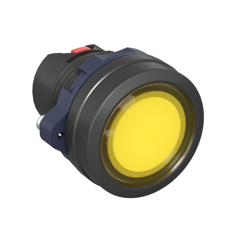 головка кнопки плоская прозрачная с фиксацией желт. dkc m22p-fllyp от BTSprom.by