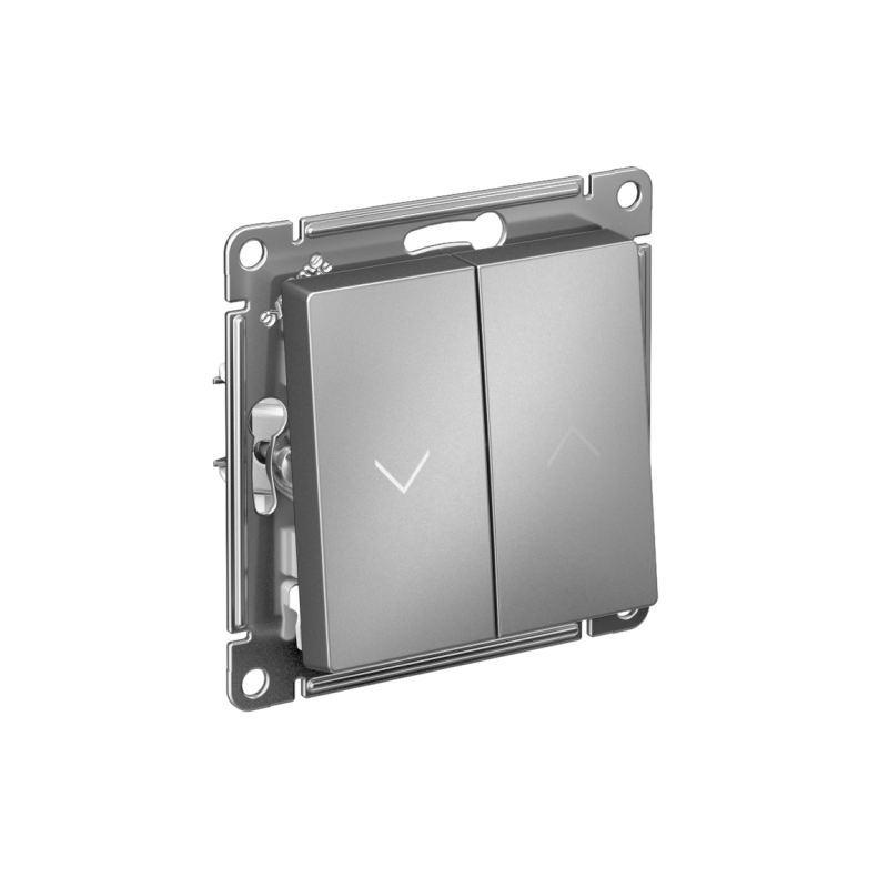 выключатель для жалюзи 2-кл. atlasdesign 10а механизм сталь se atn000919 от BTSprom.by