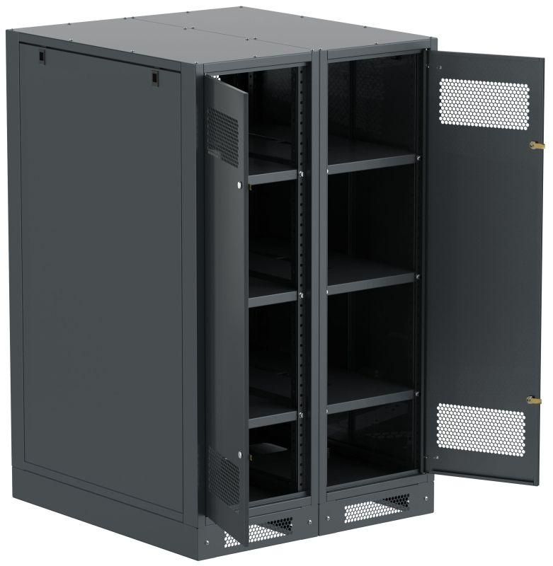 шкаф linea b (пустой) 1450х900мм дверь двустворч. метал. черн. itk lb05-14h99-2m от BTSprom.by