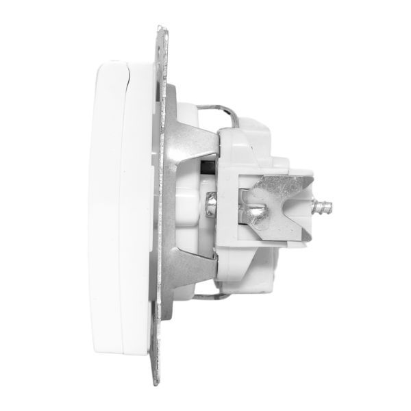  Механизм розетки 1-м Валенсия 16А IP44 с заземл. защ. шторки с крышкой бел. PROxima EKF EWV10-124-90 фото в каталоге от BTSprom.by