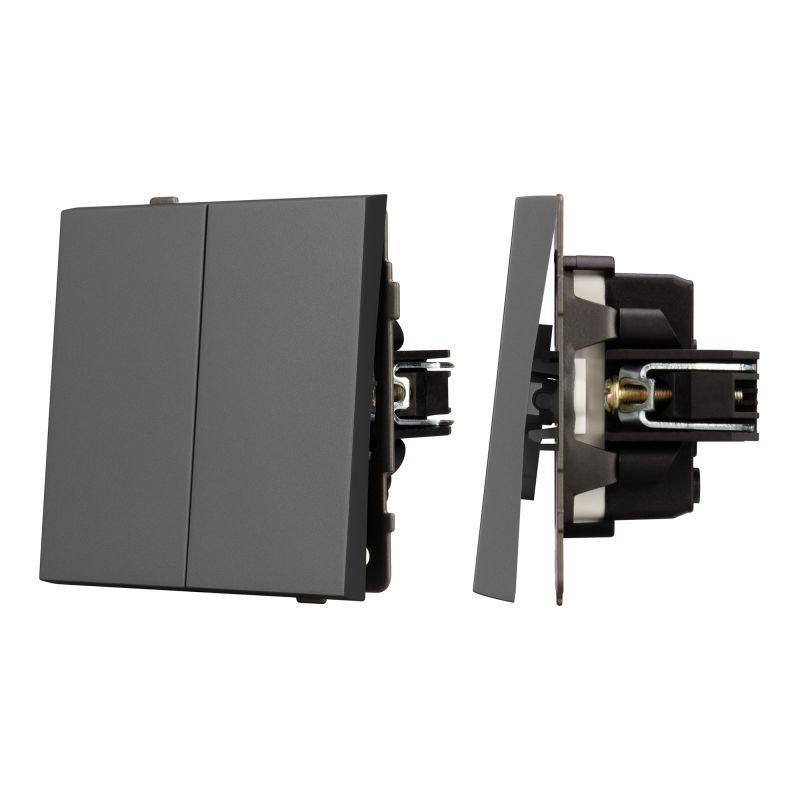 выключатель непроходной 2-кл. swt-tendo-mk02-sfpl-gr 10а 230в механизм arlight 054546 от BTSprom.by