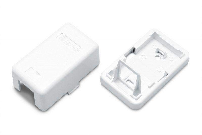 корпус настенной розетки для установки 1-ой вставки типа keystone jack sbb3-1-wh бел. hyperline 441126 от BTSprom.by