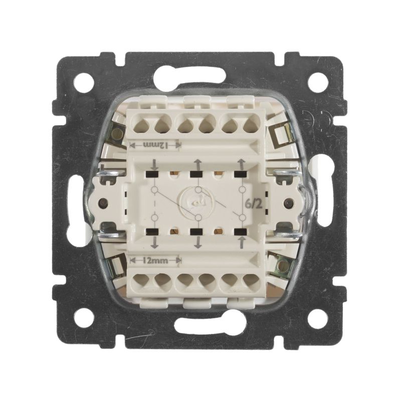  Переключатель проходной 2-кл. СП Valena 10А IP31 250В механизм бел. IEK 774408 фото в каталоге от BTSprom.by