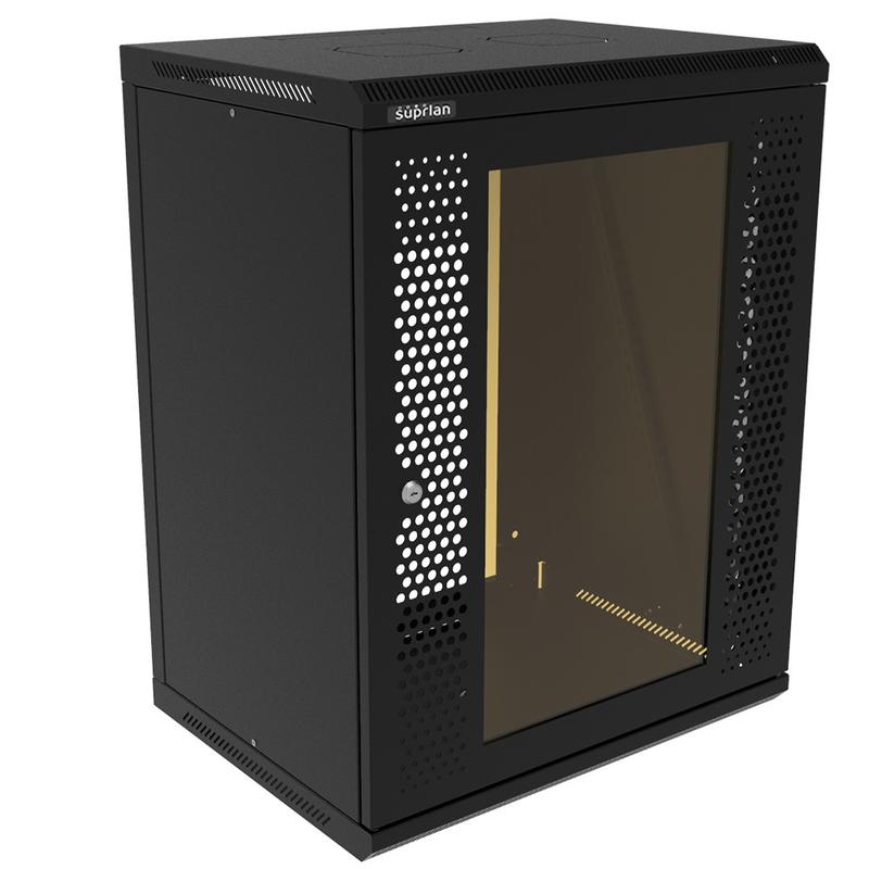 шкаф телекоммуникационный настенный твс-15u-600-450-с+п-9005 suprlan 05-2151-b от BTSprom.by