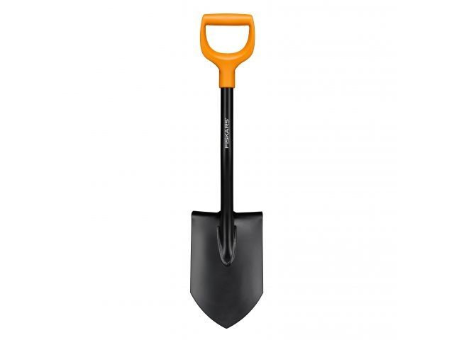 лопата штыковая укороченная solid fiskars (длина:790мм, ширина:95мм) 1066715 от BTSprom.by
