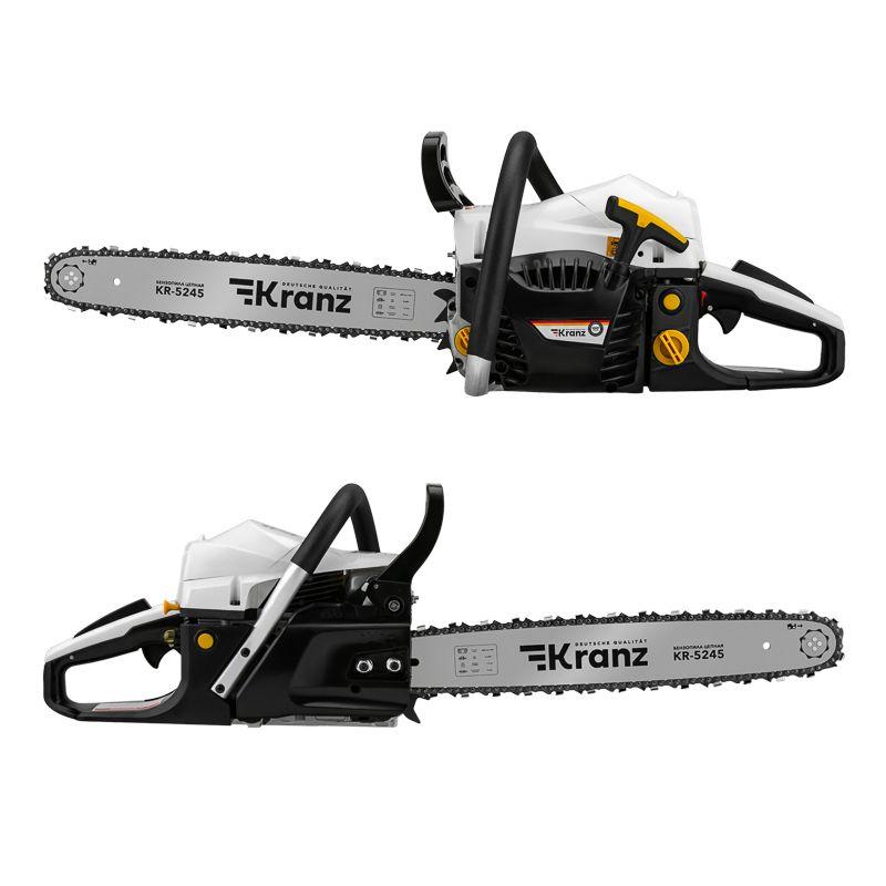  Пила цепная бензиновая KR-5245 шина 45см 3.5л.с шаг 0.325 72 звена Kranz KR-16-1182 фото в каталоге от BTSprom.by