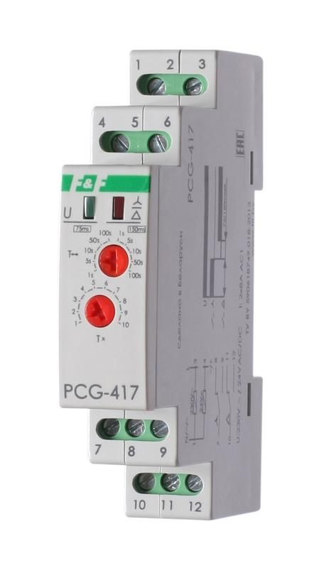 реле времени pcg-417 2х8а 230в 2но ip20 звезда-треугольник для пуска электродвиг. монтаж на din-рейке f&f ea02.001.020 от BTSprom.by