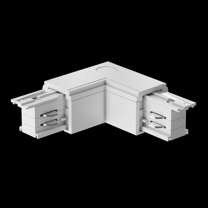  Коннектор угловой внешн. Trinity бел. Voltega TRA-VGL005CL-31W-L фото в каталоге от BTSprom.by