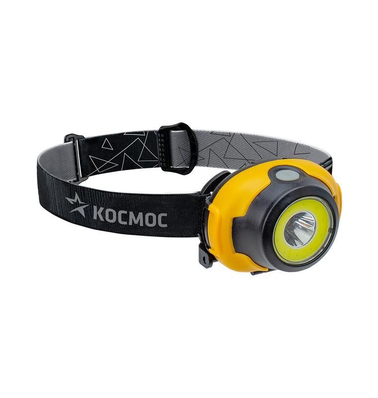 фонарь налобный 3вт cob led 3 режима работы питание 3хaaa космос koch103cobled от BTSprom.by