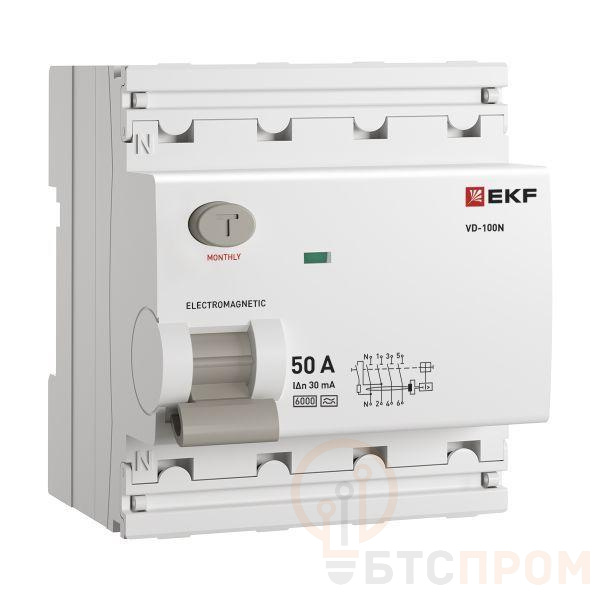 Выключатель дифференциального тока 4п 50А 30мА тип A 6кА ВД-100N электромех. PROxima EKF E1046MA5030 фото в каталоге от BTSprom.by  Выключатель дифференциального тока 4п 50А 30мА тип A 6кА ВД-100N электромех. PROxima EKF E1046MA5030 фото в каталоге от BTSprom.by