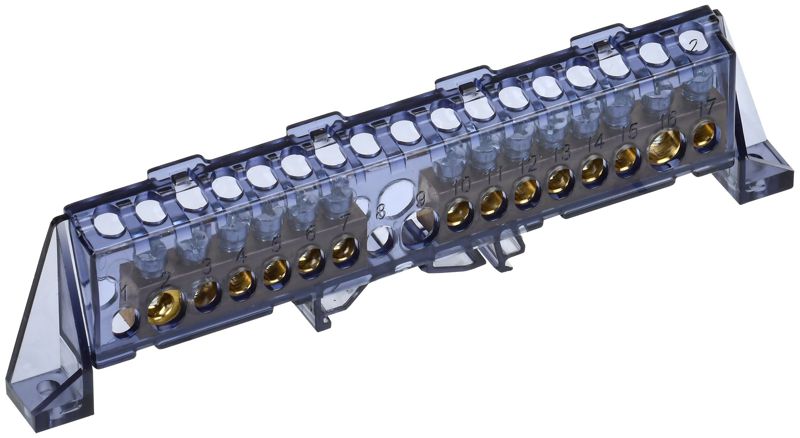 шина нулевая n в комб. изол. "стойка" 8х12-6+8-ч tekfor iek tf-nn20-68-dp-k02 от BTSprom.by