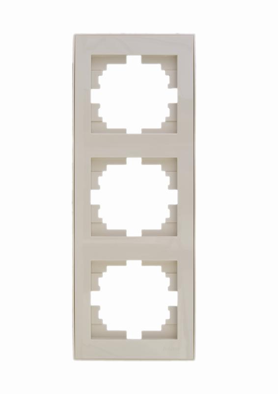 рамка 3-м rain вертикал. с боковой вставкой крем. lezard 703-0303-153 от BTSprom.by рамка 3-м rain вертикал. с боковой вставкой крем. lezard 703-0303-153 от BTSprom.by