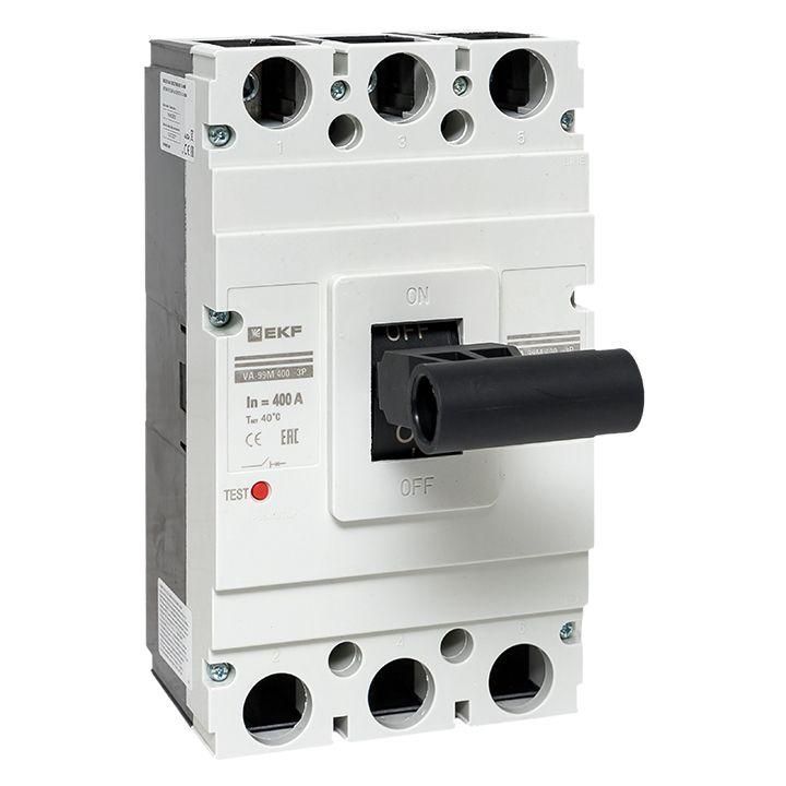 выключатель автоматический 3п 400/400а 42ка ва-99м proxima ekf mccb99-400-400m от BTSprom.by