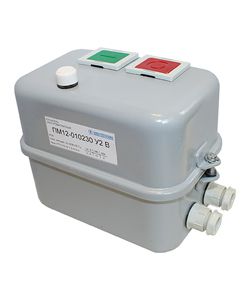 пускатель электромагнитный пм12-010260 у3 в 10а 220в/50гц ac 1но ip40 нереверсивный с реле ртт5-10-1 7.0-10.0а в корпусе с кнопками пуск + стоп + r электротехник et000207 от BTSprom.by