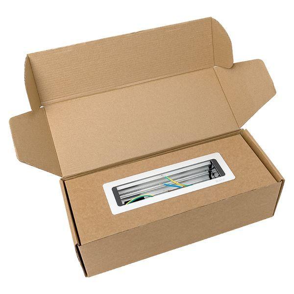  Блок розеточный встраиваемый настольный 8 модулей C-Line EKF cl-vnbin-8-s фото в каталоге от BTSprom.by