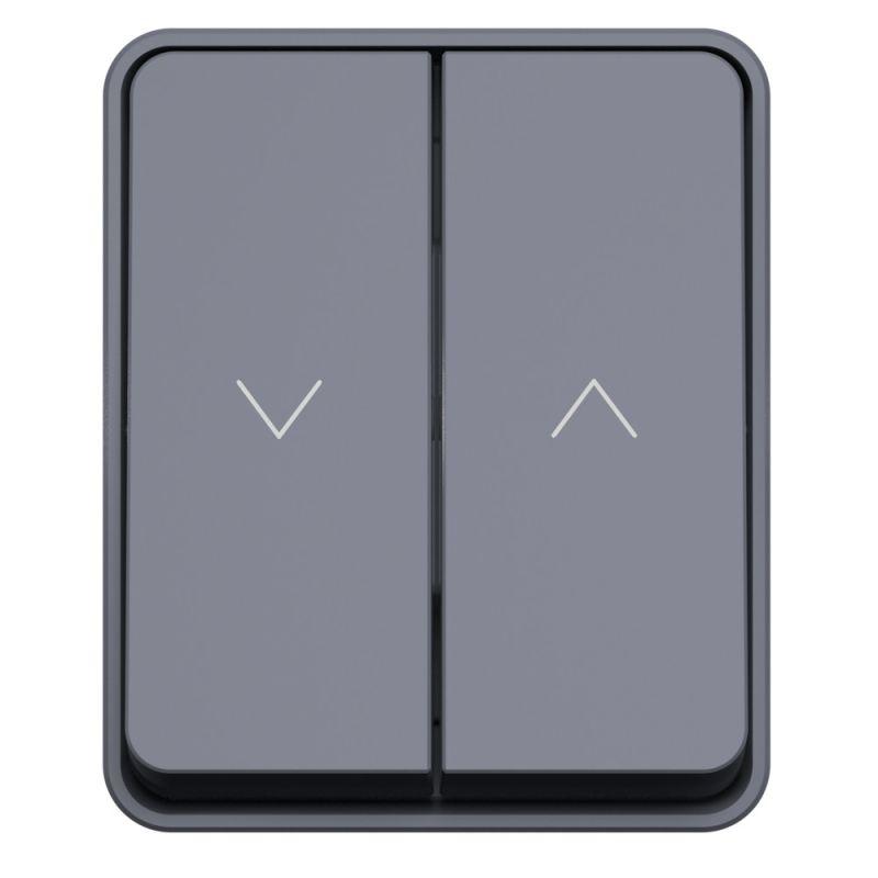  Выключатель для жалюзи 2-кл. ОП AtlasDesign PROFI 10А IP54 антрацит SE ATN544019 фото в каталоге от BTSprom.by