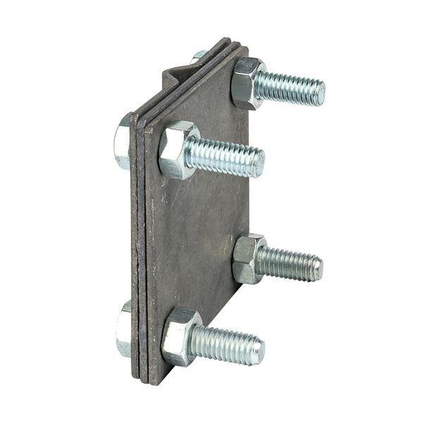  Зажим полоса 40 - прут 10 (3 пластины 70х70мм) HZ EKF lp-g3101 фото в каталоге от BTSprom.by