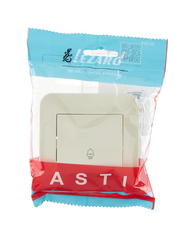  Кнопка звонка 1-кл.СП ASTI 10А IP20 в сборе крем. LEZARD 7081-0303-103 фото в каталоге от BTSprom.by