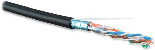 кабель витая пара f/utp кат.5e 4 пары 24 awg ож solid экран-фольга внешн. lszh нг(с)-hf -40град.c-+75град.c futp4-c5e-s24-out-lszh-bk-500 черн. (500м) (м) hyperline 236290 от BTSprom.by