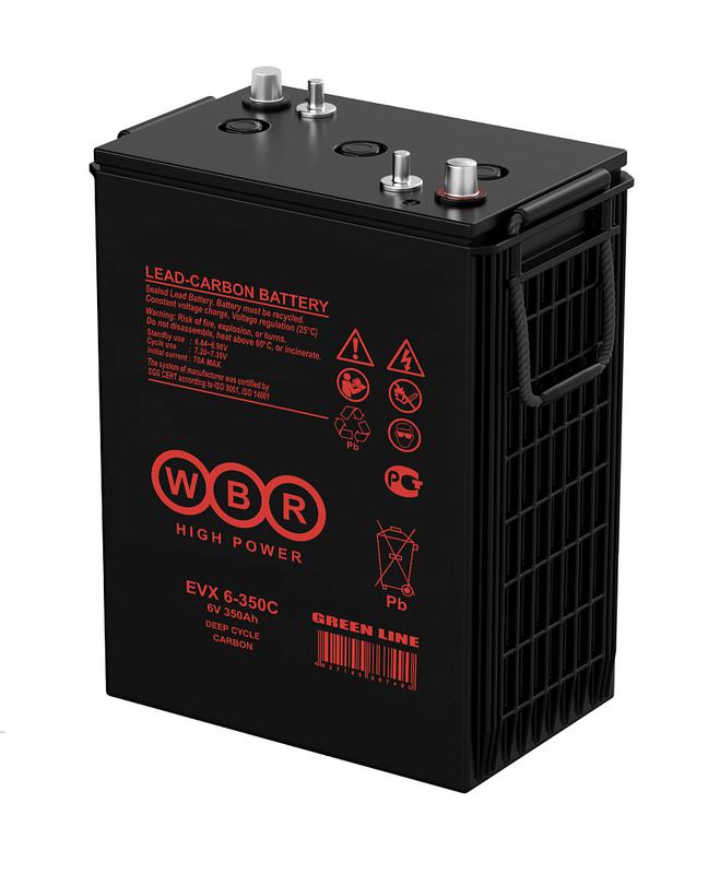 аккумулятор тяговый 6в 350а.ч wbr evx6-350c wbr от BTSprom.by