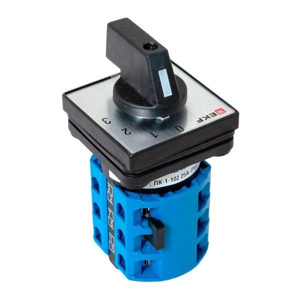  Переключатель кулачковый ПК-1-102 2п 25А "0-1-2-3" IP65 EKF pk-1-102-25-65 фото в каталоге от BTSprom.by