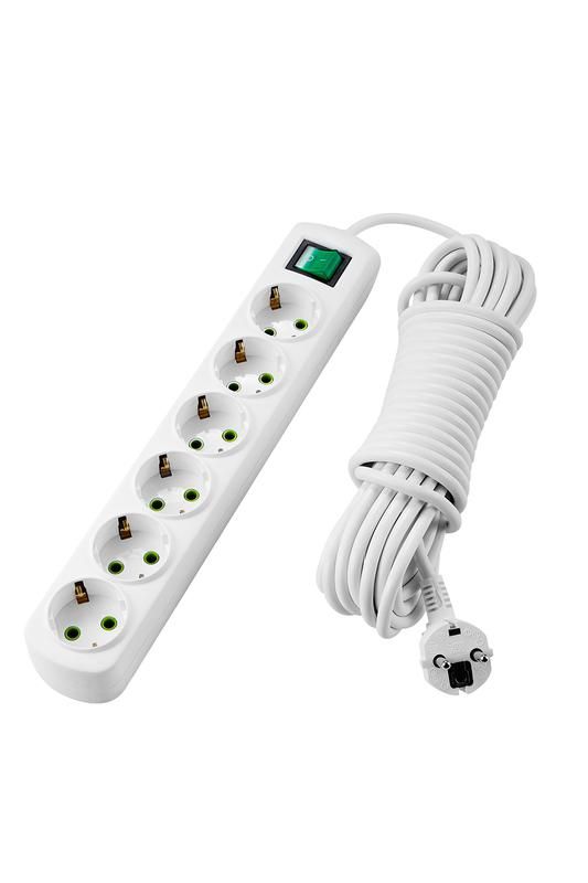 удлинитель 6х5м с заземл. letitia с выкл. lezard 721-0605-602 от BTSprom.by