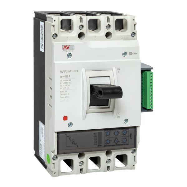 выключатель автоматический 630а 100ка av power-3/3 etu2.2 averes ekf mccb-33-630h-2.2-av от BTSprom.by
