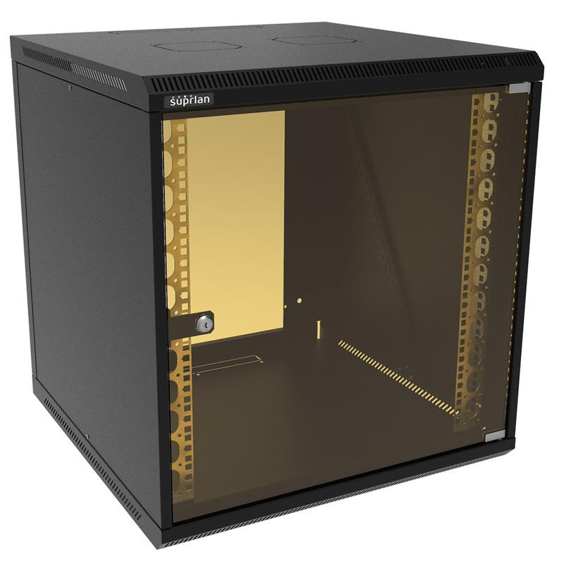 шкаф телекоммуникационный настенный твл-12u-600-600-ср-9005 suprlan 05-1206-b от BTSprom.by