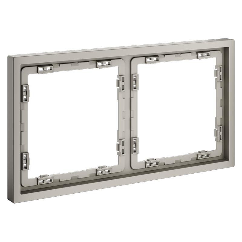  Рамка 2-м S70 пластик. кашемир Voltum VLS100203 фото в каталоге от BTSprom.by