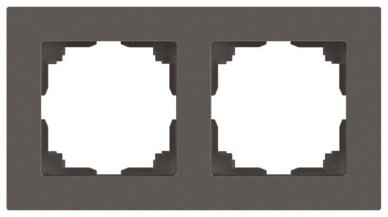 рамка 2-м сп accent 6-502-09 титан intro б0063723 от BTSprom.by