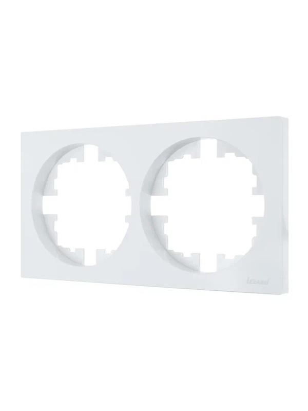  Рамка 2-м OSEN горизонт. квадрат бел. LEZARD 743-0200-147 фото в каталоге от BTSprom.by