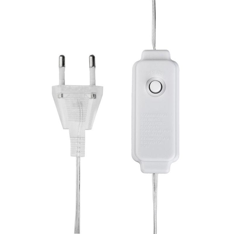  Гирлянда светодиодная "Роса "Фейерверк" 20м 500LED тепл. бел. 7.2Вт IP20 с контроллером на катушке Neon-Night 303-446 фото в каталоге от BTSprom.by