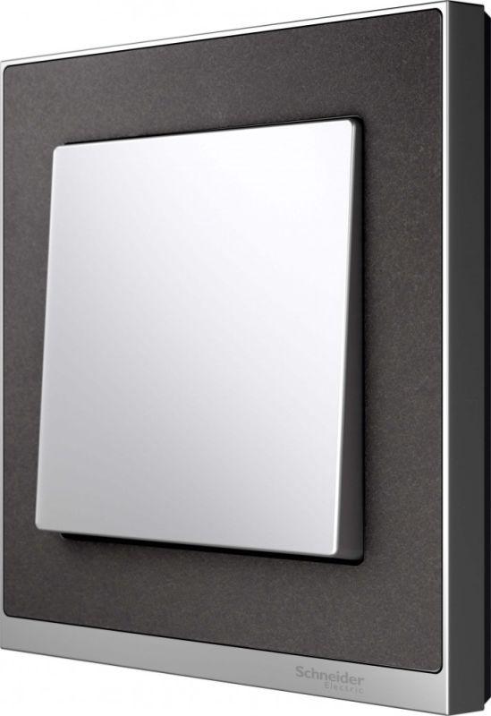  Рамка 1-м M-Pure Decor сланец/алюм. SchE MTN4010-3669 фото в каталоге от BTSprom.by