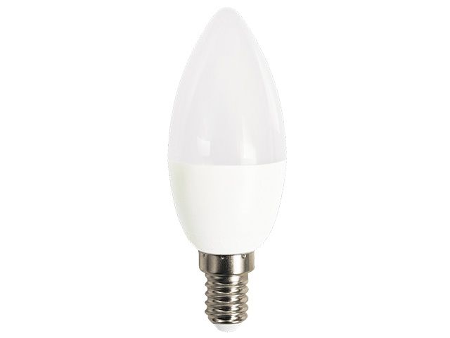 лампа светодиодная c37 свеча 8вт pled-lx 220-240в е14 5000к jazzway (60 вт  аналог лампы накаливания, 640лм,холодный) 5028500 от BTSprom.by