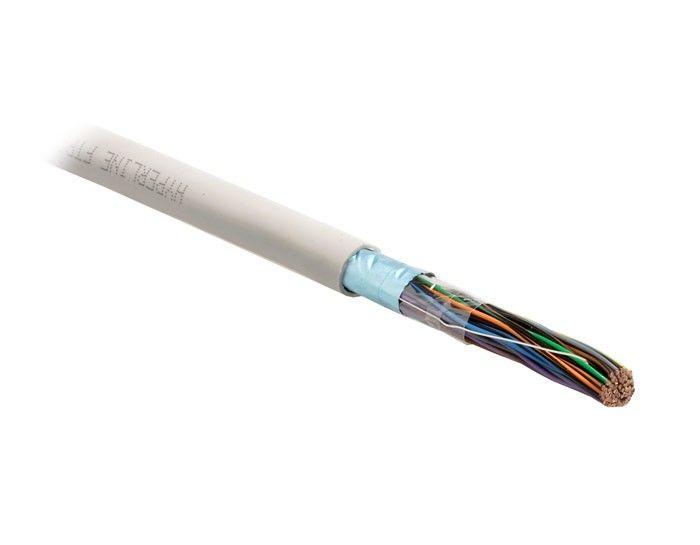 кабель витая пара f/utp кат.3 25 пар 24 awg ож solid экран-фольга lszh нг(c)-hf futp25-c3-s24-in-lszh-gy сер. hyperline 46165 от BTSprom.by