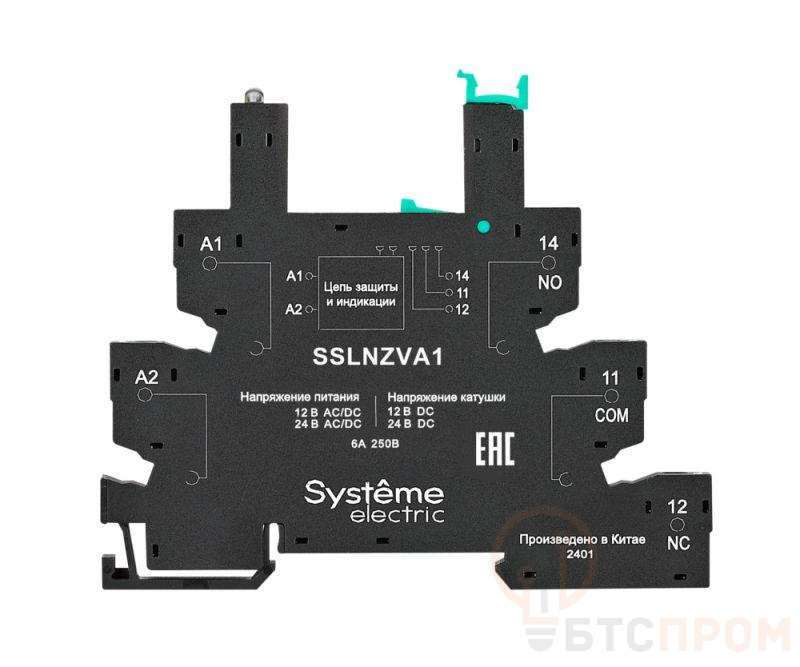 Розетка 24В AC/DC для реле интерфейсного 24В DC винтовой зажим SE SSLNZVA1 фото в каталоге от BTSprom.by  Розетка 24В AC/DC для реле интерфейсного 24В DC винтовой зажим SE SSLNZVA1 фото в каталоге от BTSprom.by