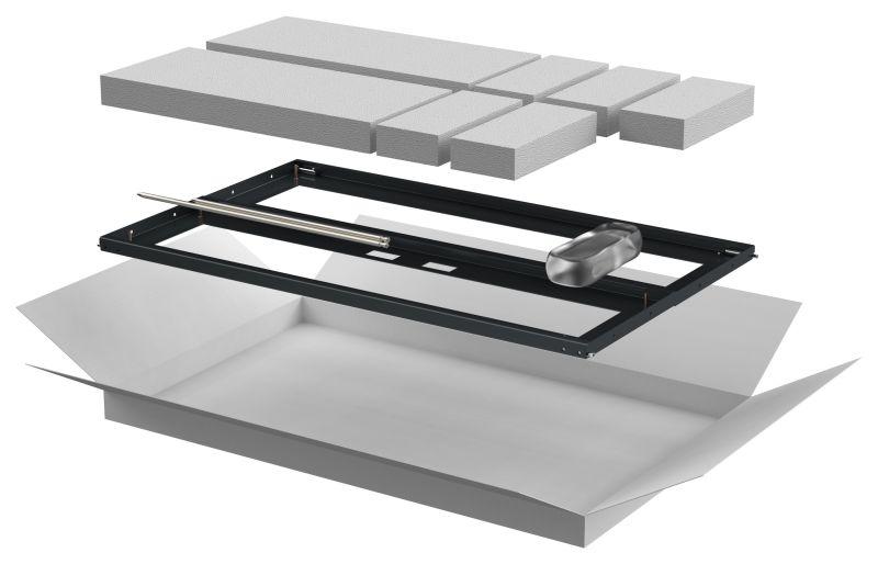 дверь двустворчатая для шкафа linea n 18u 600мм перфорир. черн. itk ln05-18u6x-d2p от BTSprom.by