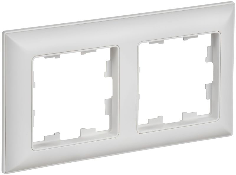 рамка 2-м brite ру-2-браб арктич. бел./бел. iek br-m22-12-k91 от BTSprom.by